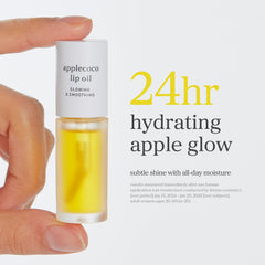 NOONI Applecoco lip oil travel-size packaging for on-the-go use