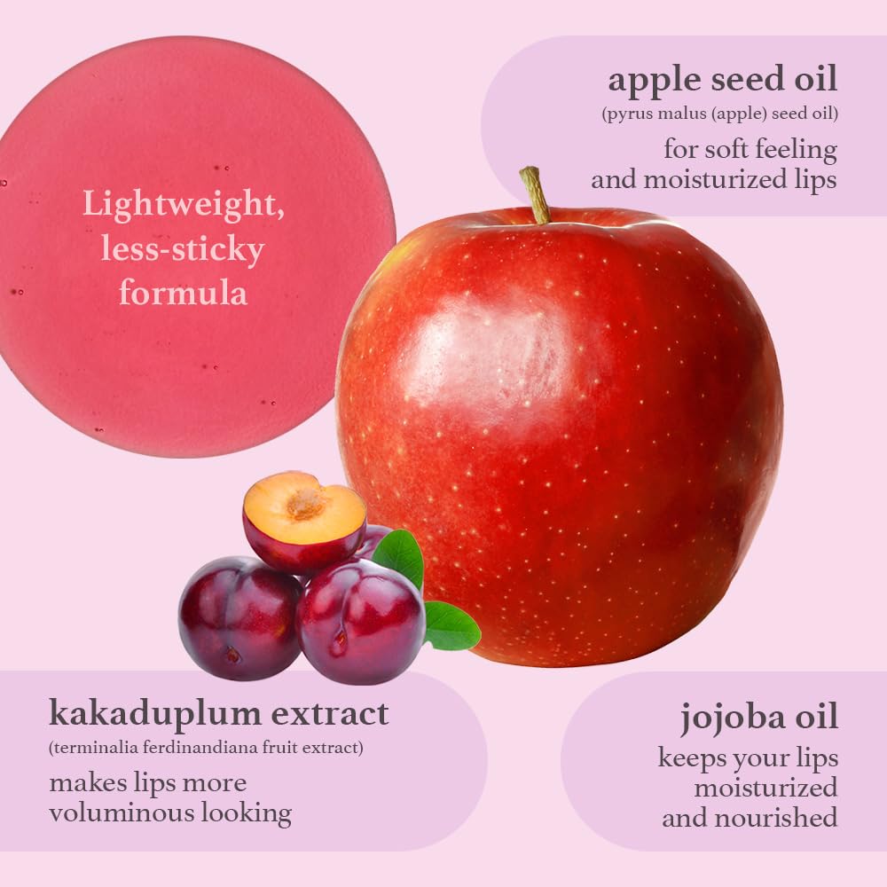 NOONI Appleseed Lip Oil ingredient close-up highlighting apple seed oil