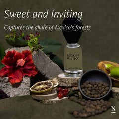 Nopalera Bosque Místico bottle back shows compact travel packaging.
