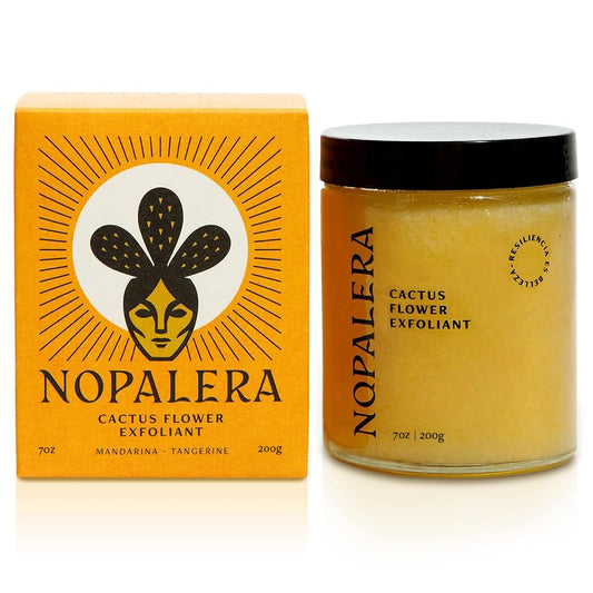 Nopalera cactus body polish Tangerine bottle for daily cleansing and hydration