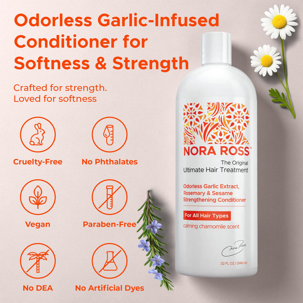 Nora Ross sesame-seed-oil ingredient close-up emphasizing nourishment and shine.
