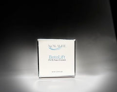 Noravite Botolift application routine demonstrates gentle massage and full-face coverage