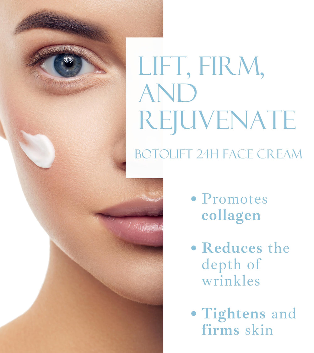 Noravite Botolift skin firming look captures visible tightening after application