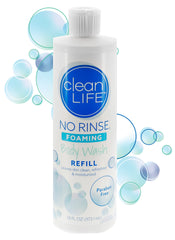 No-Rinse foaming body wash refill 16oz pour saves packaging and refills any foaming dispenser.
