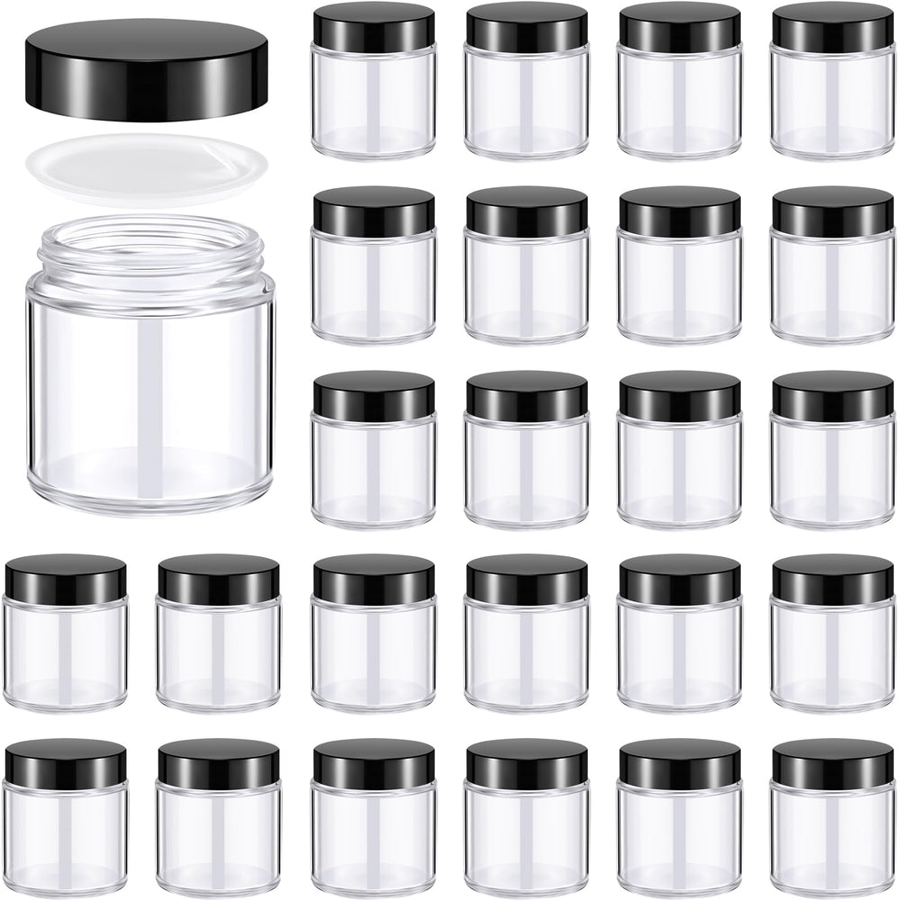 Norme 24-pack glass jars with lids for versatile storage and easy access