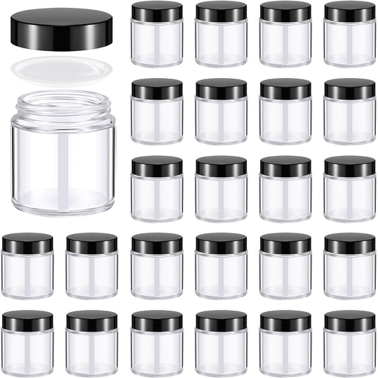 Norme 24-pack glass jars with lids for versatile storage and easy access