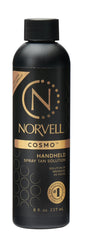 Norvell Cosmo 8oz bottle showing ready-to-use professional spray tan for a natural bronze glow