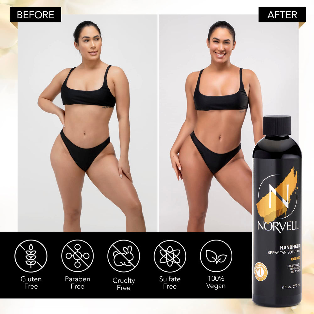 Norvell Cosmo spray tan features Tomato Seed Extract to support skin vitality