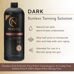 Norvell Premium spray tan bottle with nozzle for smooth, even coverage