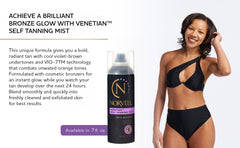 Norvell Venetian Mist new packaging celebrates four decades of self-tanning.