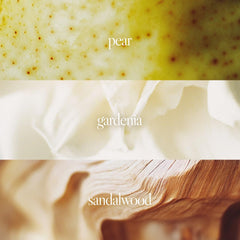 Noteworthy n,008 Say Yes pear-top-note close-up conveys bright, sparkling freshness for daily wear.