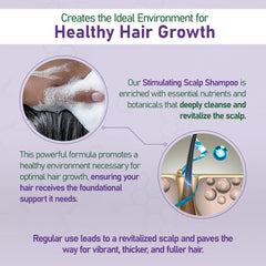 NouriTress Stimulating Scalp Shampoo tea tree ingredient highlight for scalp balance