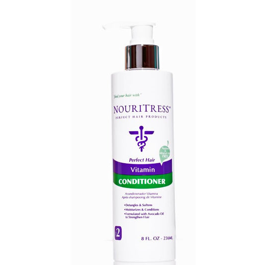 NouriTress Vitamin Conditioner bottle hero boosts hydration and smoothness.