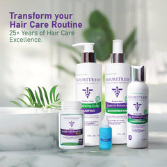 NouriTress Vitamin Conditioner shine close-up reveals glossy hair look.