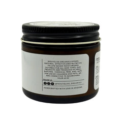 Nouvelise Pure Whipped Tallow Moisturizer applied for smooth, even coverage.