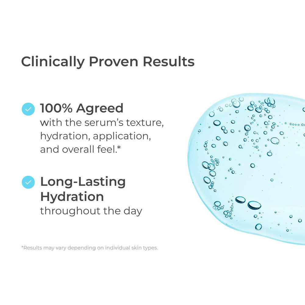 Nova Derm Institute serum swatch demonstrating quick absorption on skin