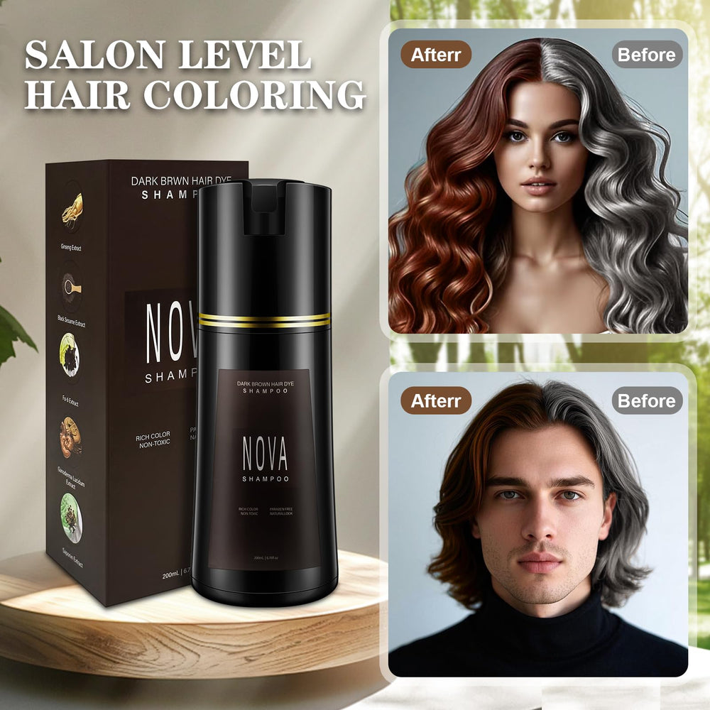 Nova Shampoo with gloves ready for clean, mess-free application.