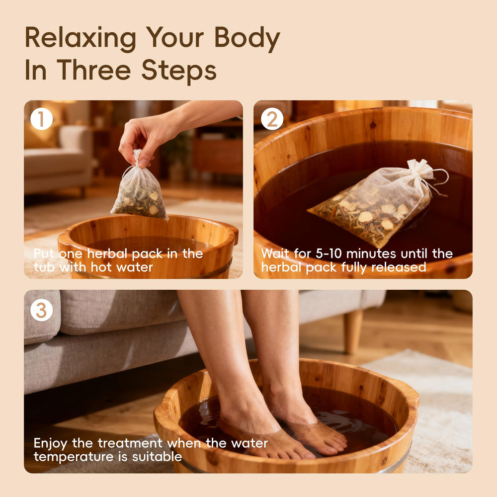 Tablets dissolving in warm water for a NOVAL soothing soak.