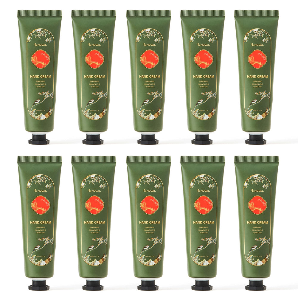 NOVAL Jasmine hand cream front view showing quick-absorbing hydration in 30ml tube.