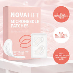NOVALIFT Micro Eye Patches supporting smile lines for a softer contour.
