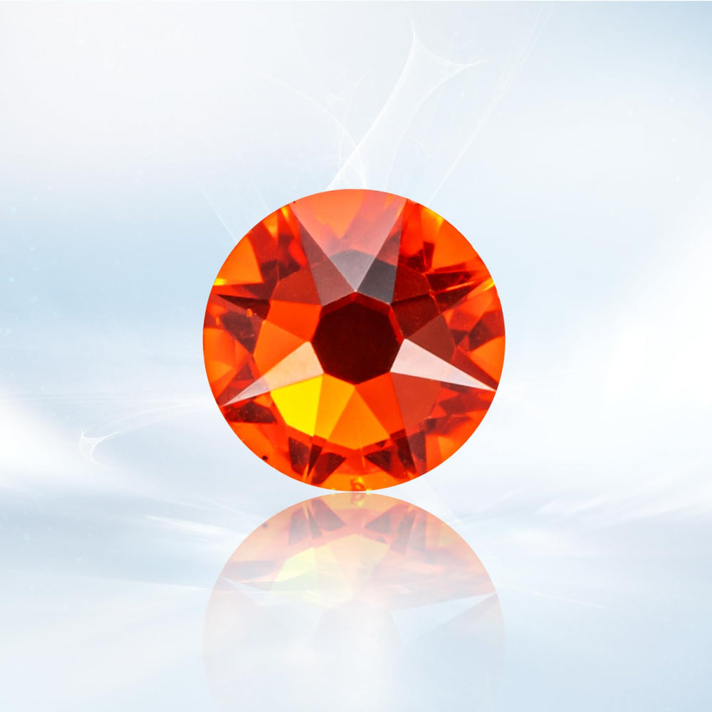 Novani Hyacinth Orange rhinestones SS16 3.8-4.0mm for dazzling nail art projects.