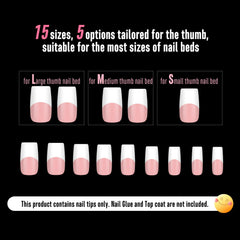 NOVO OVO 15-size set fits a wide range of nail beds