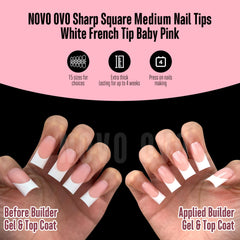 NOVO OVO 15-size nail tips set fits varied nails for a personalized fit