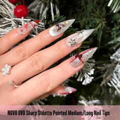 NOVO OVO creative nail tips set for versatile nail art.
