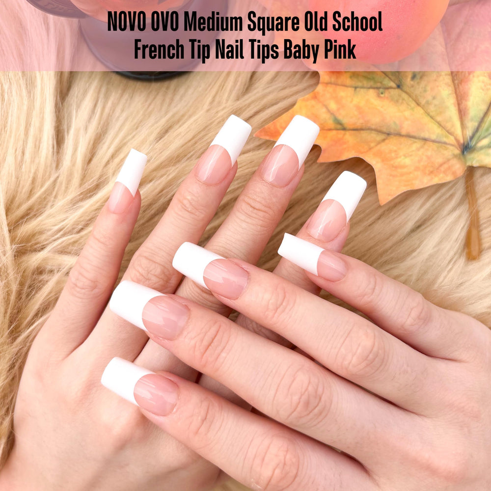 NOVO OVO extra thick soft gel nail tips for sturdier extensions
