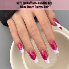 NOVO OVO fifteen sizes nail tips fit most fingers for precise application.