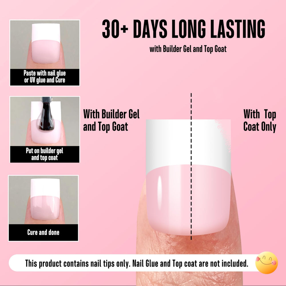NOVO OVO full-cover tips in various shapes for creative nail looks.