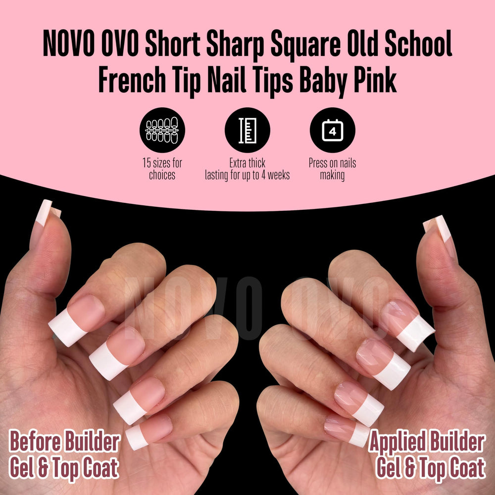Novo OVO nail glue and top coat pair for lasting shine