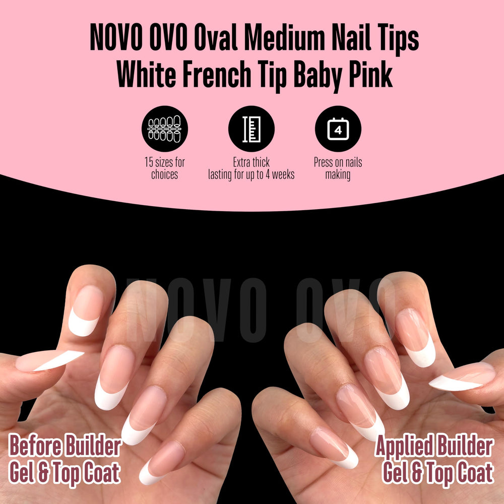 Novo OVO no-filing cuticle end for smoother prep.