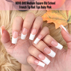 NOVO OVO pre-applied tip primer and base coat for faster DIY French tips