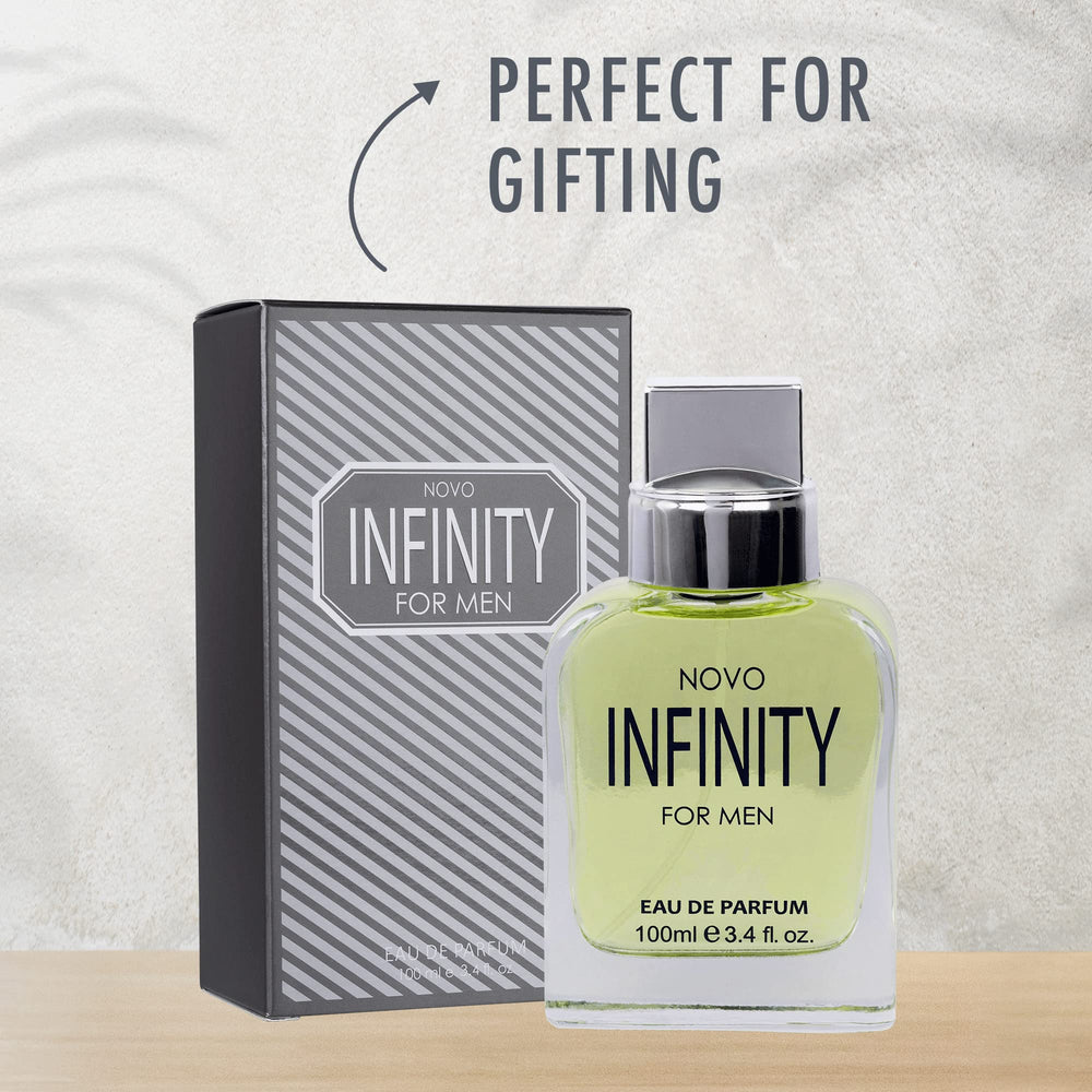 NovoGlow Infinity application scene, showing spray use with smooth mist.