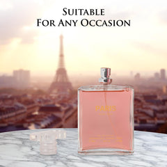 NovoGlow Paris For Her lifestyle shot, everyday fragrance option.