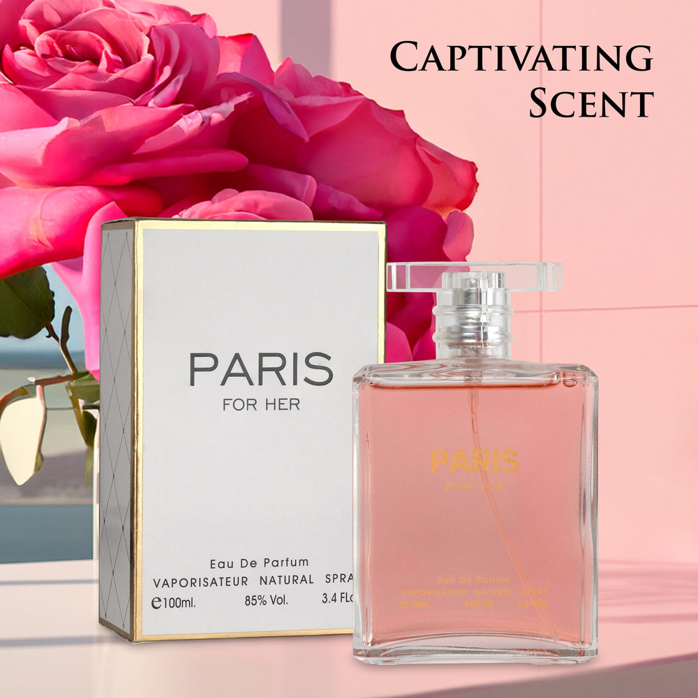 NovoGlow Paris For Her spray nozzle close-up, smooth application.