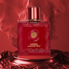 NovoGlow Verse Adonis Red splash application demonstrates scent release