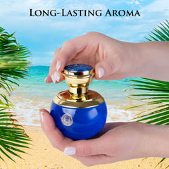 NovoGlow Verse Deep Blue woody-base, warm and lasting.