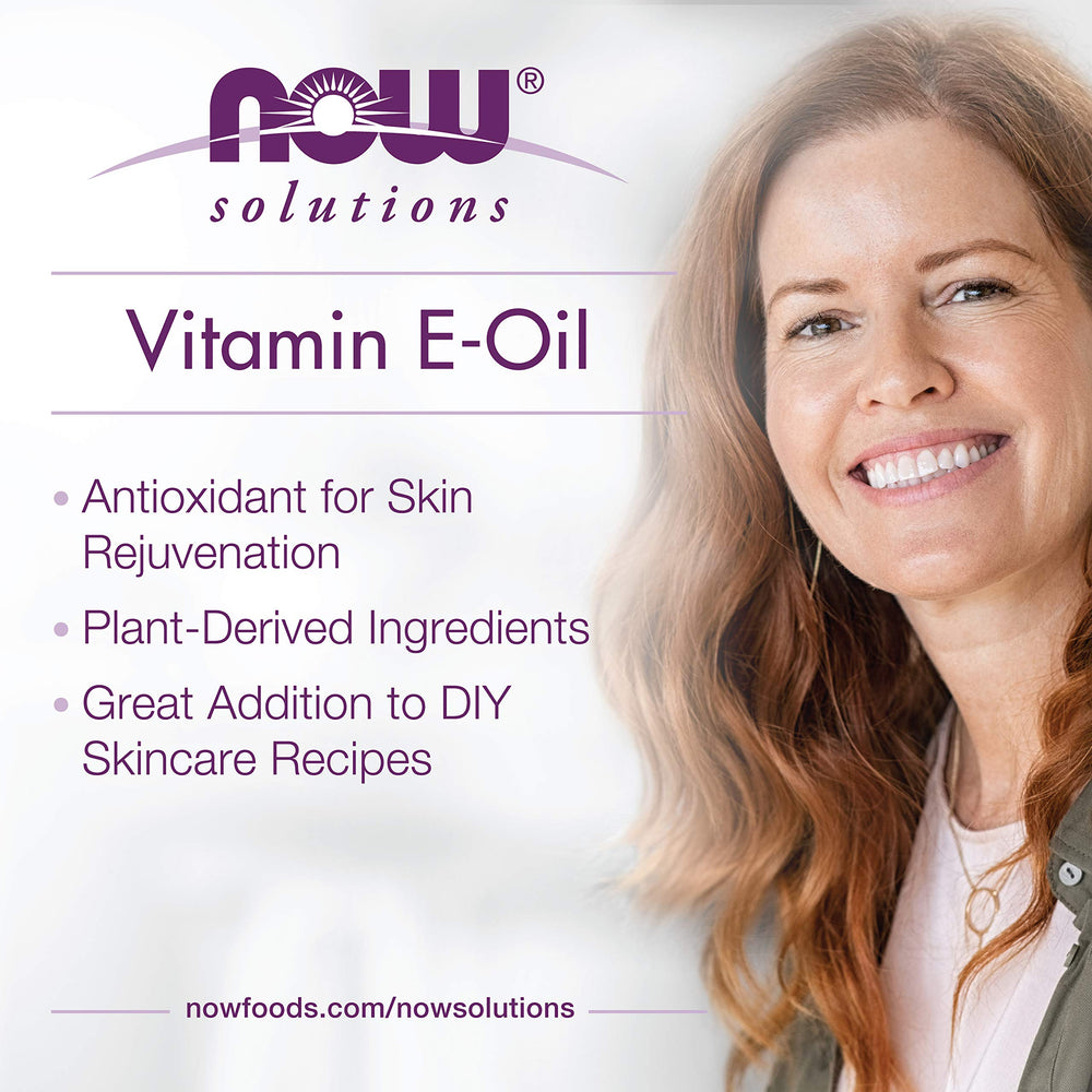 Apply a few drops of NOW Foods E-Oil to dry areas