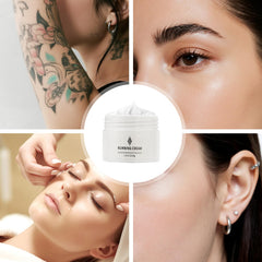 Noxdav Numbing Cream Extra Strength massaging into skin during prep.