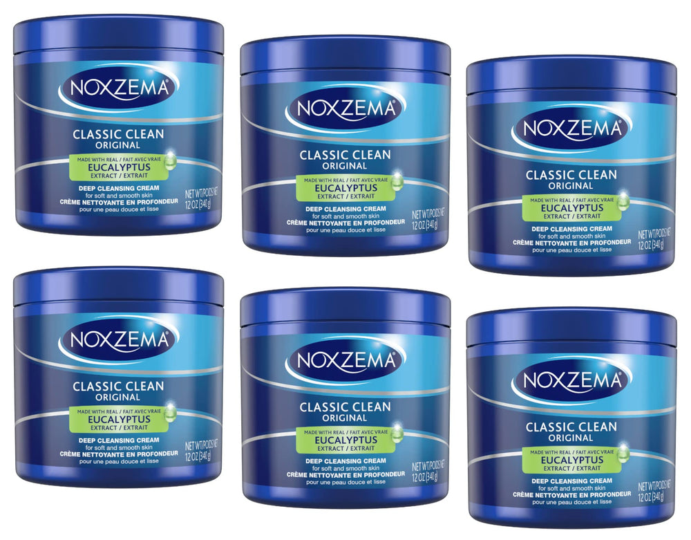 Noxzema Classic Clean deep cleansing cream jar with refreshing, smooth texture for easy application.