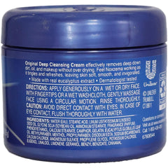 Cooling tingling sensation during cleansing with Noxzema formula.