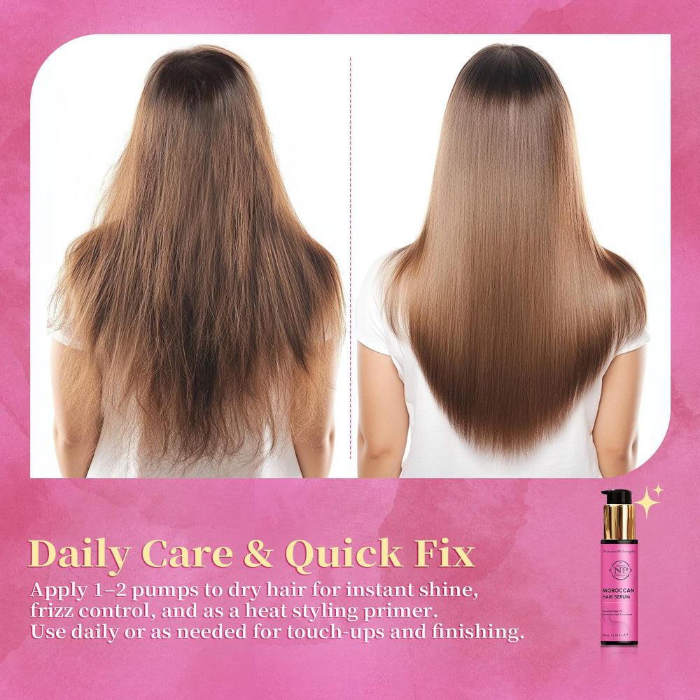 NP NATURES PHILOSOPHY lash and hair care set suitable for all hair types