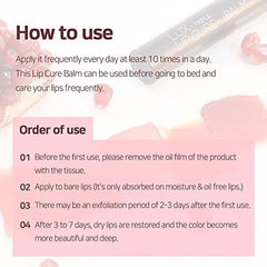 Lips showing brighter natural tone after applying the balm