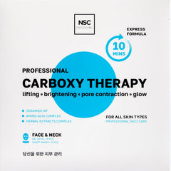 NSC Name Skin Care carboxy CO2 mask set 5 pack front view for revitalized, hydrated skin.