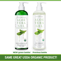 NaturSense Aloe Gel for hair care demonstrates scalp moisture and non-greasy finish.