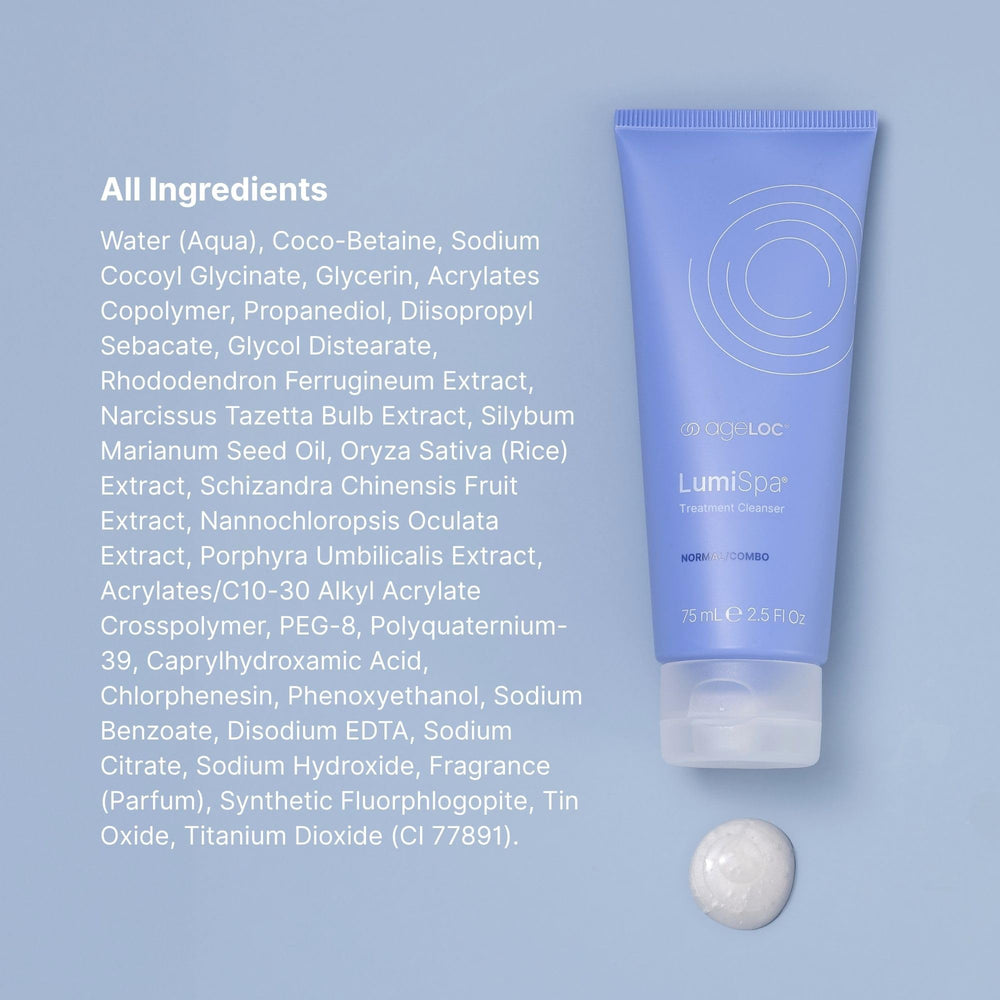 Foam and lather of Nu Skin cleanser during LumiSpa cleansing