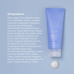 Foam and lather of Nu Skin cleanser during LumiSpa cleansing