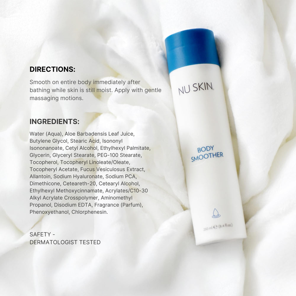 Nu Skin Body Smoother targets elbows and heels for dryness relief